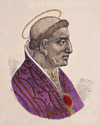 教皇グレゴワール3世（グレゴリオまたはグレゴリウス）の肖像（731～741年