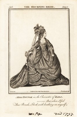 ウィリアム・コングリーブのザ・モーニング・ブライドのザラ役のミス・エリザベス・ヤング