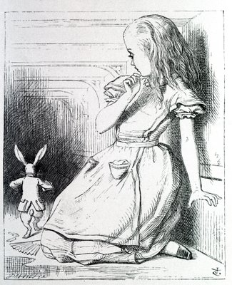 Alice et le rabbit - ルイス・キャロル著『不思議の国のアリス