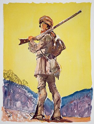 デイビー・クロケット（カラーリトグラフ