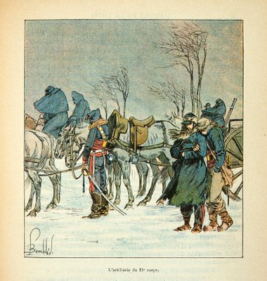 ルイ・ボンブルド（18621927）が挿絵を描いたウジェーヌ・セルジェント（グレネスト）の『ロワールの軍隊』（独仏戦争、1870年から