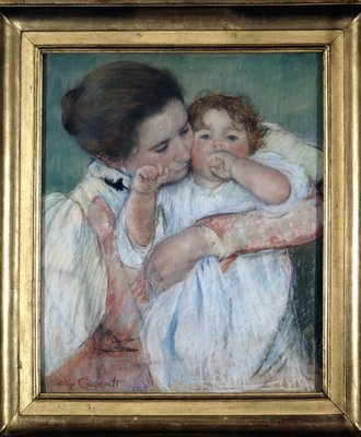 メアリー・カサット作「母と子」オルセー美術館蔵