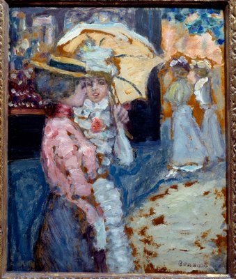 散歩 ベル・エポックのファッションに身を包んだエレガントな若い女性2