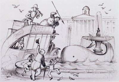 トラファルガー広場のクジラ 1930年