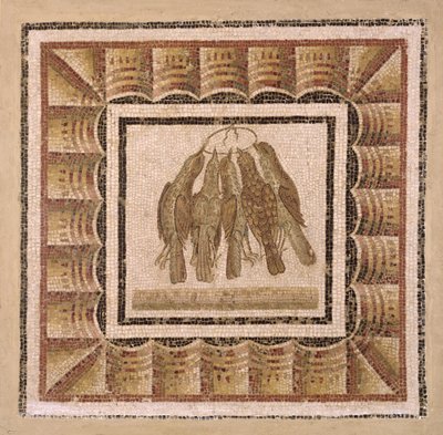 El Jem Thysdrus モザイク の5つの