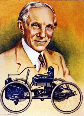 2024年のクリスマス ヘンリー・フォードと最初のモーターカー（1896年）（カラー その他