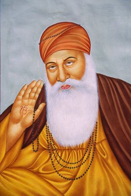 グル・ナーナク神 ミニチュア・ペインティング・オン・ペーパー