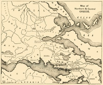 北ギリシャと中央ギリシャの地図 18