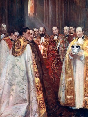 カンタベリーとヨークの大司教、および他の高位聖職者、戴冠式