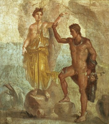 アンドロメダを解放したペルセウス