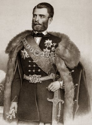 ミシェル3世オブレノヴィッチ18231868年セルビア皇太子の肖像 Mihailo Obrenovic III Prince of Serbia