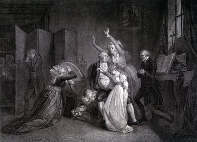 ルイ16世とその家族（マリー・アントワネットとルイ17世）の最後の会見