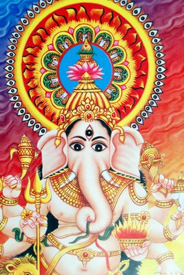 ガネーシャ（Ganapati）：象の頭を持つヒンドゥー教の神。
