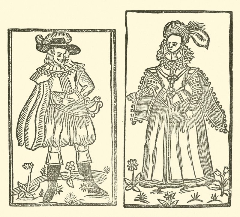 The Roxburghe Ballads』（木版画）のイラスト 作： （後）英語学校