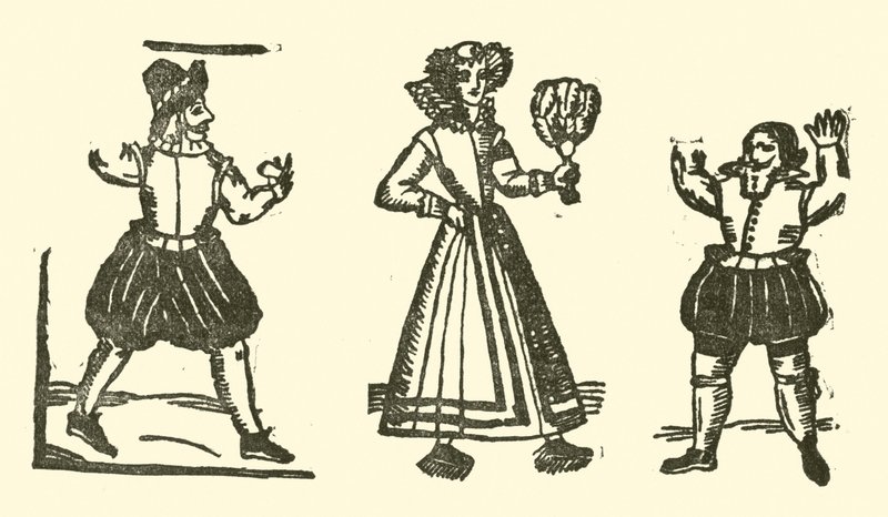 The Roxburghe Ballads』（木版画）のイラスト 作： （後）英語学校