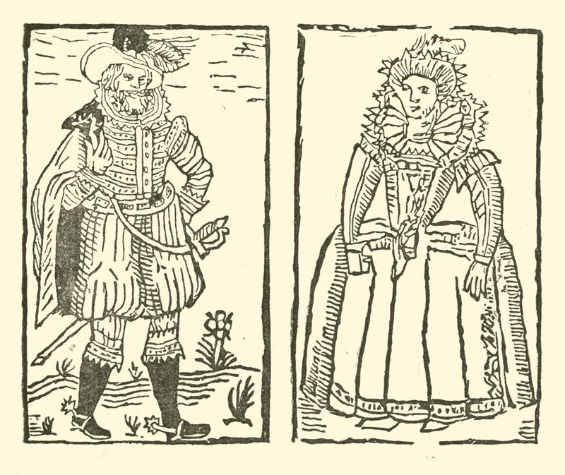 The Roxburghe Ballads』（木版画）のイラスト 作： （後）英語学校