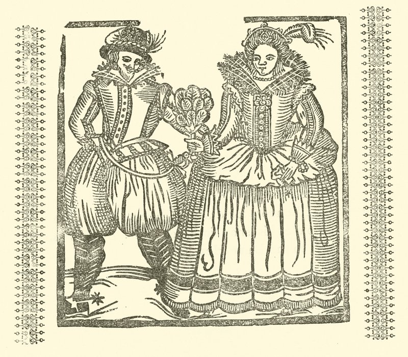 The Roxburghe Ballads』（木版画）のイラスト 作： （後）英語学校