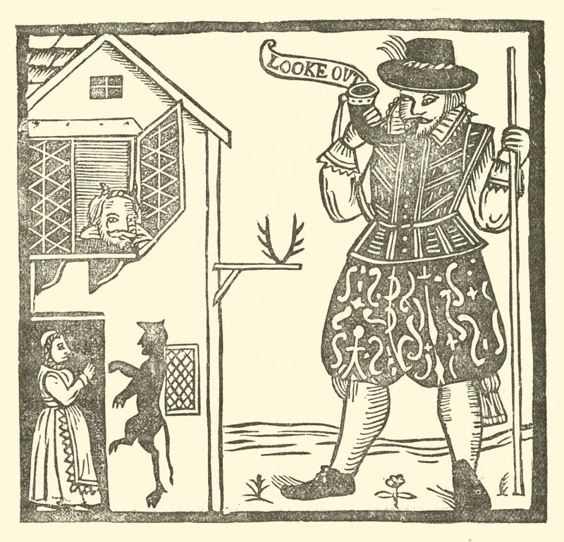 The Roxburghe Ballads』（木版画）のイラスト 作： （後）英語学校