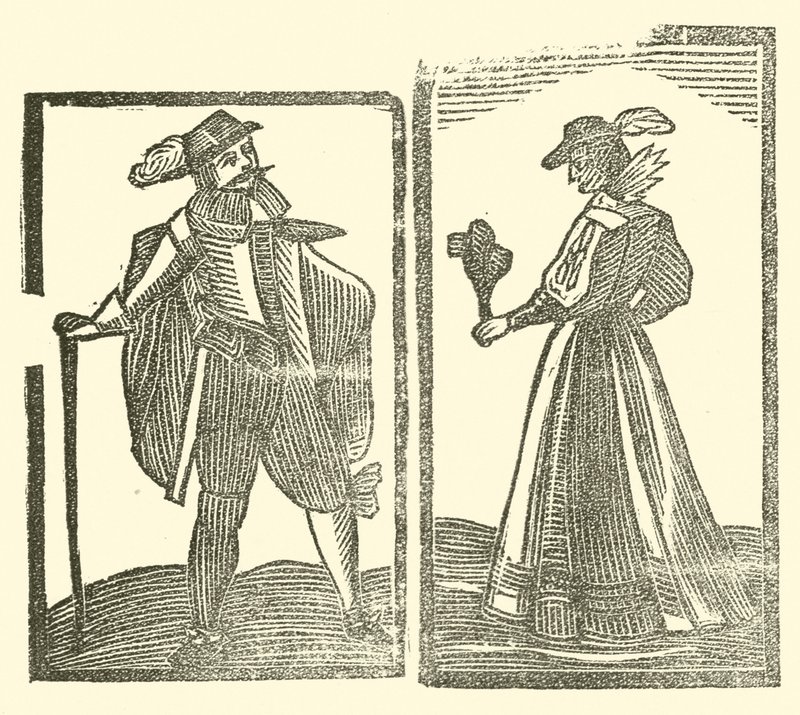 The Roxburghe Ballads』（木版画）のイラスト 作： （後）英語学校