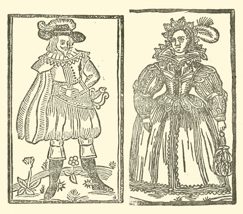 The Roxburghe Ballads』（木版画）のイラスト 作： （後）英語学校