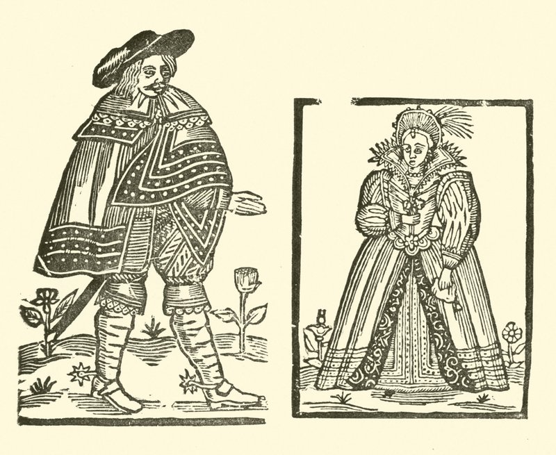 The Roxburghe Ballads』（木版画）のイラスト 作： （後）英語学校