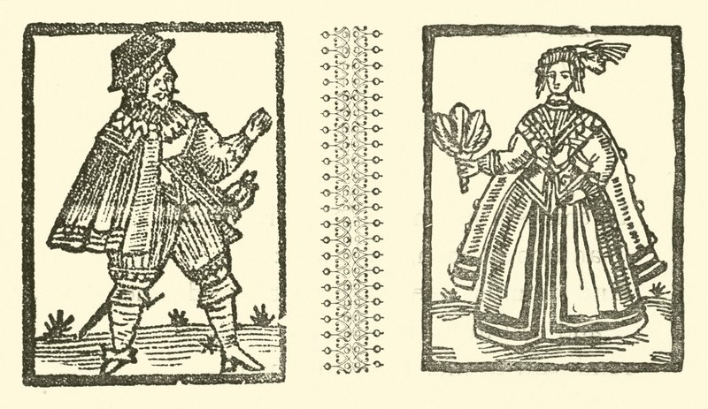 The Roxburghe Ballads』（木版画）のイラスト 作： （後）英語学校