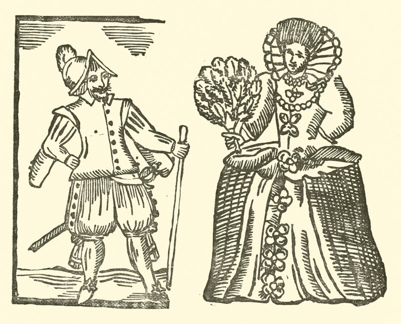 The Roxburghe Ballads』（木版画）のイラスト 作： （後）英語学校
