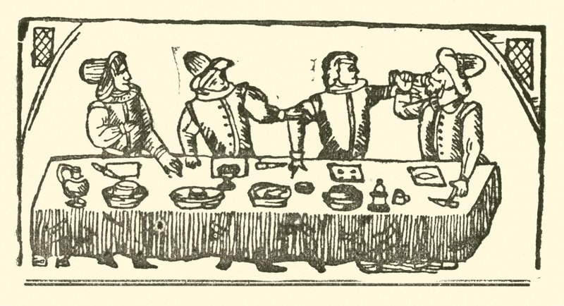 The Roxburghe Ballads』（木版画）のイラスト 作： （後）英語学校
