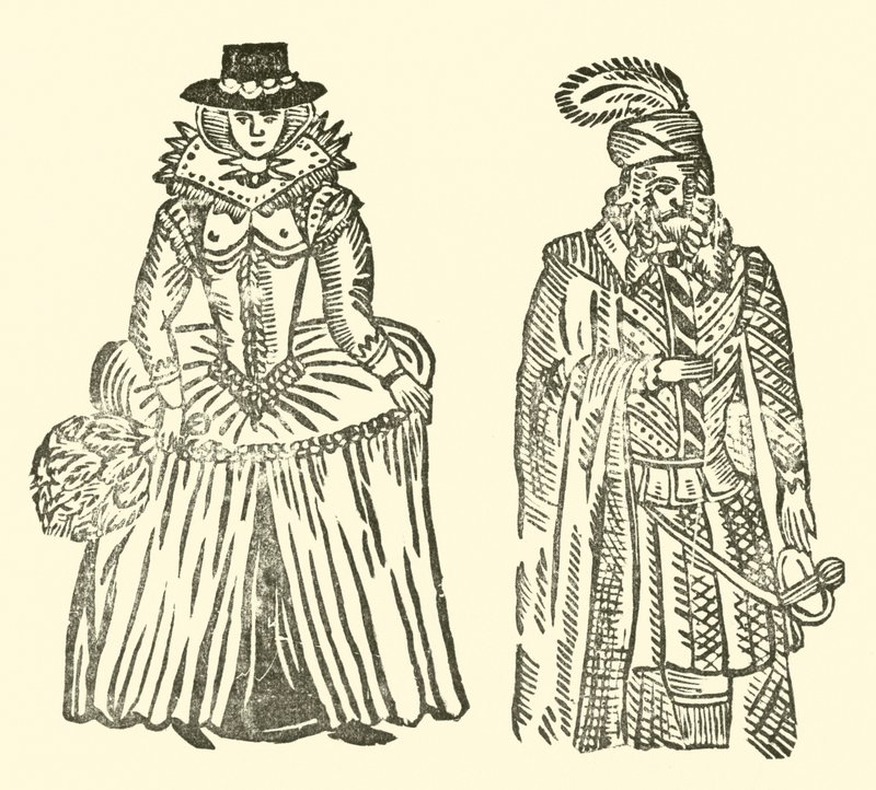 The Roxburghe Ballads』（木版画）のイラスト 作： （後）英語学校