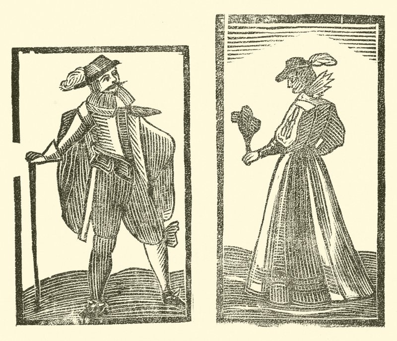 The Roxburghe Ballads』（木版画）のイラスト 作： （後）英語学校
