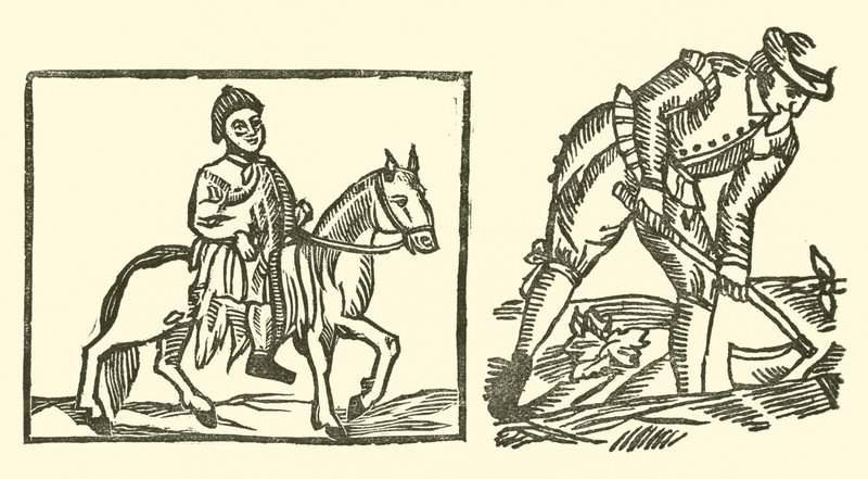 The Roxburghe Ballads』（木版画）の挿絵 作： （後）英語学校