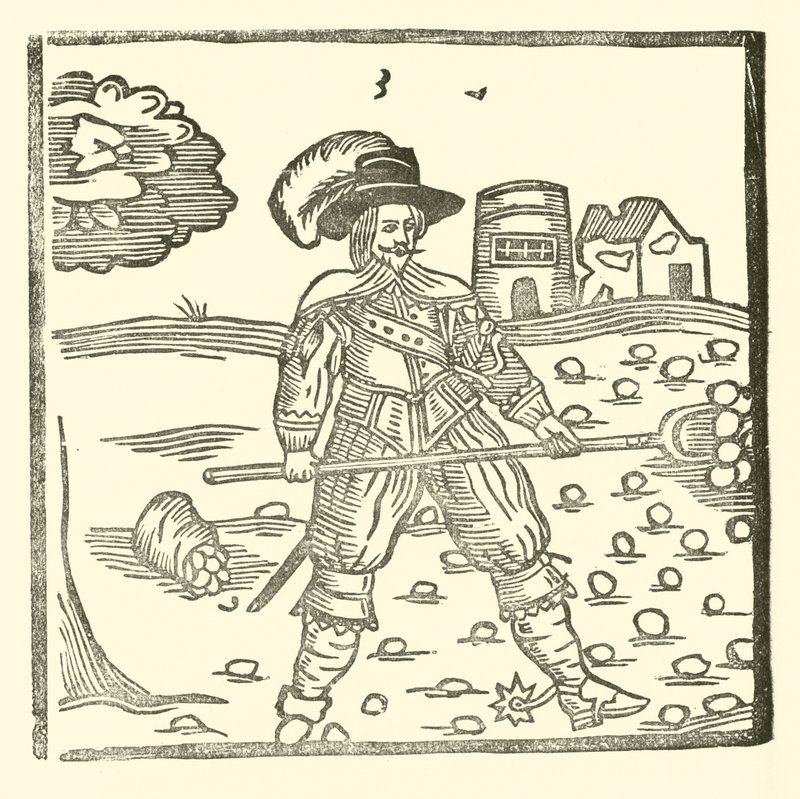 The Roxburghe Ballads』（木版画）のイラスト 作： （後）英語学校