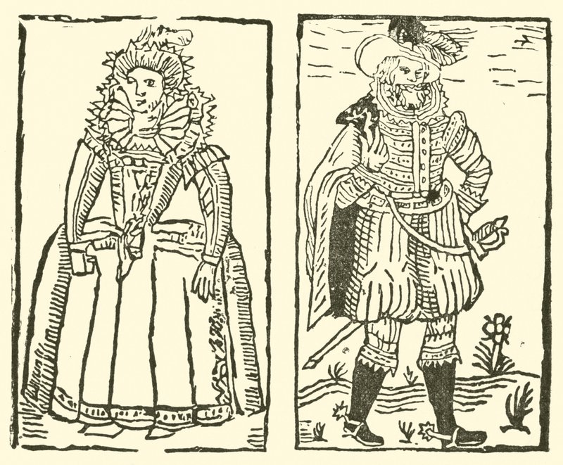 The Roxburghe Ballads』（木版画）のイラスト 作： （後）英語学校