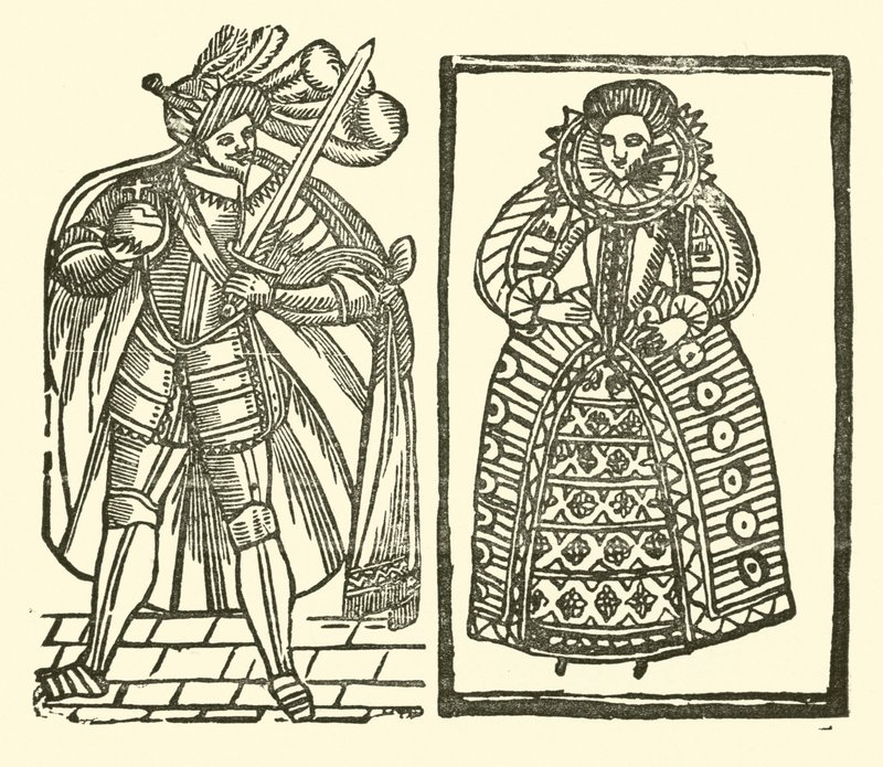 The Roxburghe Ballads』（木版画）のイラスト 作： （後）英語学校