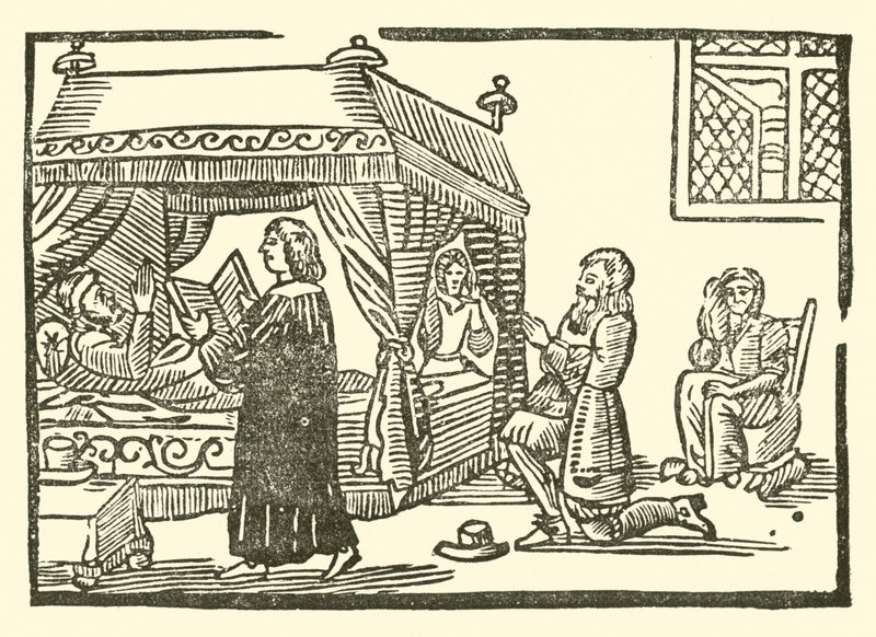 The Roxburghe Ballads』（木版画）のイラスト 作： （後）英語学校