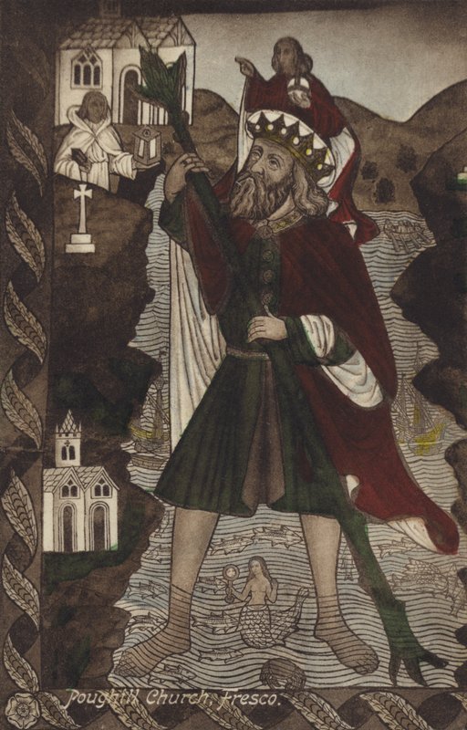 Poughill Church, Fresco (colour photo)   1455284   ja       japanese Successfully Translated  Original: Government House from St. Andrews Library - Calcutta Translat: Government House from St. Andrew
