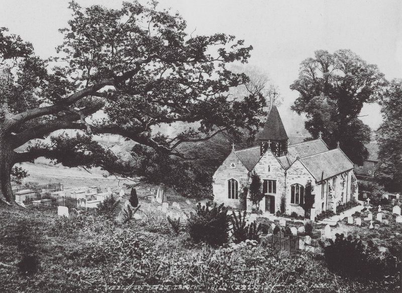 チャーチ・ヒルから見たリブズフォード（モノクロ写真） 作： （後）イギリスの写真家