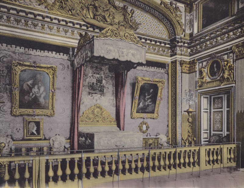 Chambre de Louis XIV、ルイ14世の寝室（カラー写真 作： （後）フランスの写真家