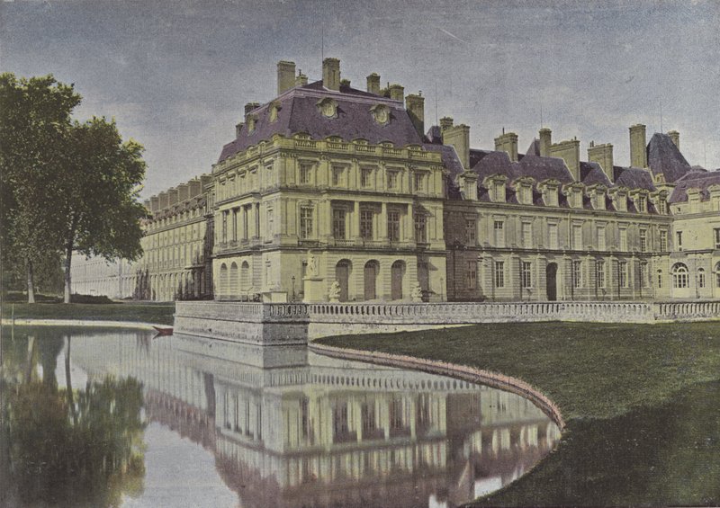 フォンテーヌブロー、フォンテーヌの中庭（カラー写真 作： （後）フランスの写真家