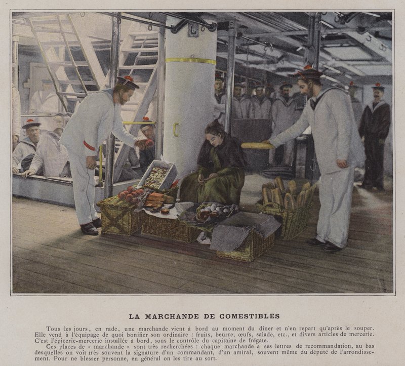 La Marchande de Comestibles (カラー写真) 作： （後）フランスの写真家