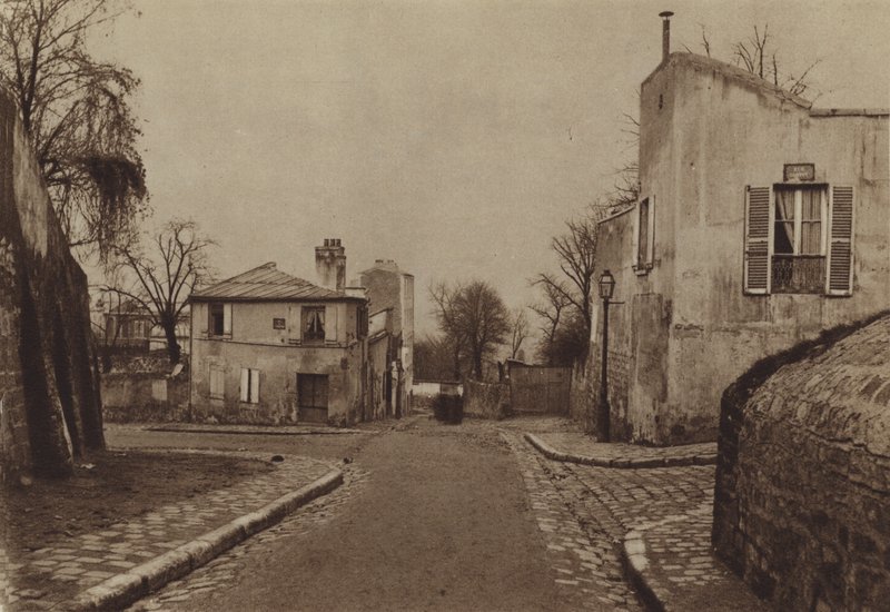 コルトー通りとアブルヴォワール通り（モノクロ写真 作： （後）フランスの写真家