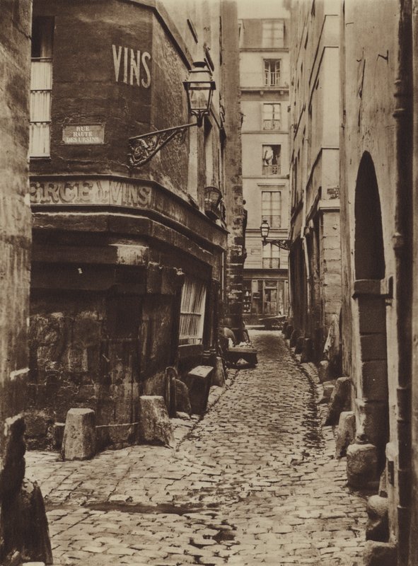 1865年のグラティニー通り、岸壁側から撮影（モノクロ写真 作： （後）フランスの写真家