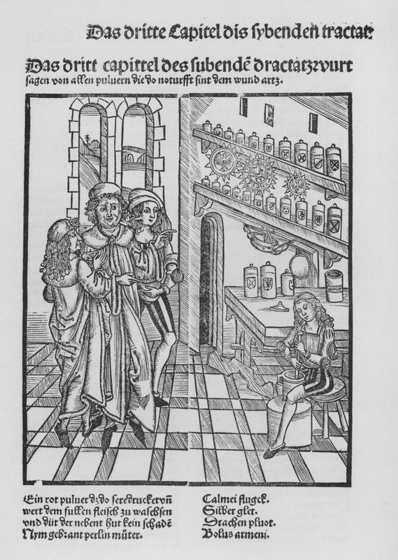 ヒエロニムス・ブルンシュウィグの「Cirurgiaの書」（リトグラフ版 作： （後）ドイツ語学校