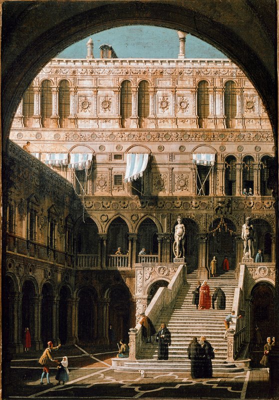 油絵スロバキアの宮殿 (1697_1768)_Canaletto_-