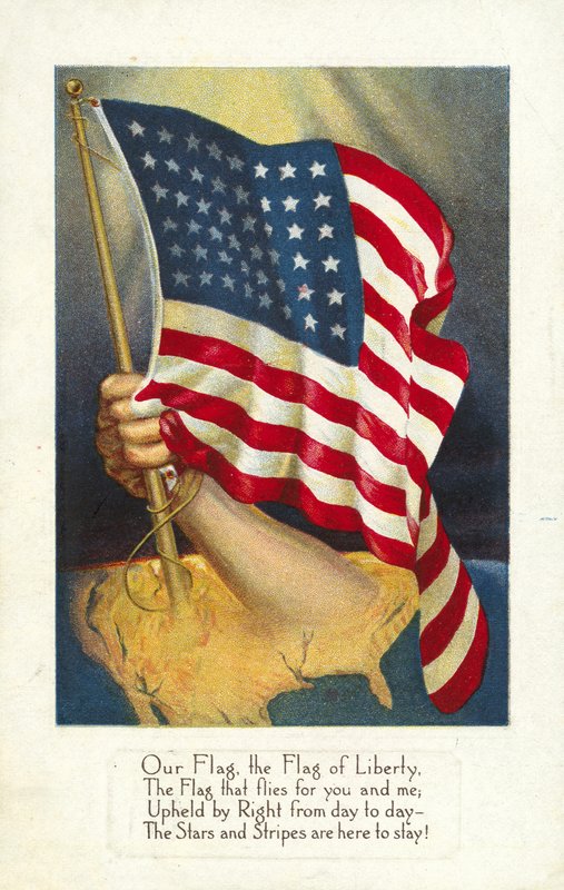 アメリカから生まれたアメリカの国旗 作： アメリカの学校