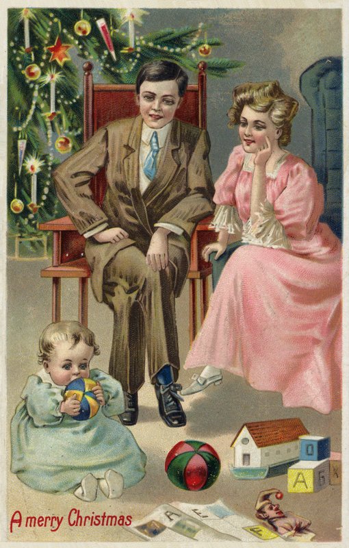 クリスマスに赤ちゃんとカップルします。 作： アメリカの学校
