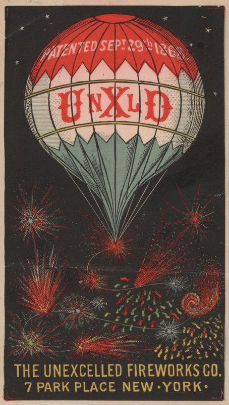 The Unexcelled Fireworks Company、7 Park Place、New York、USA 作： アメリカの学校