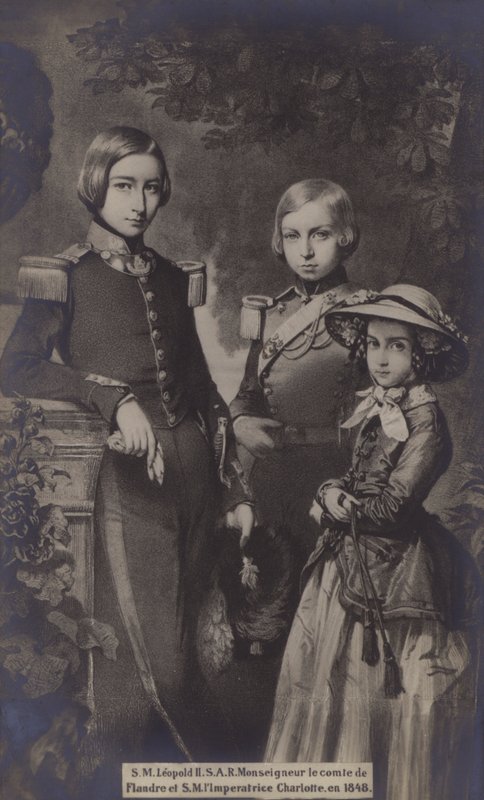 SM Leopold II、HRH Monseigneur Le Comte De Flandre、SM LImperatrice Charlotte、1848 作： ヨーロピアンスクール