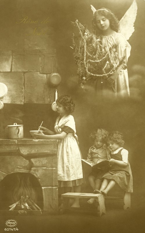 クリスマスを夢見る子供 作： フランスの写真家