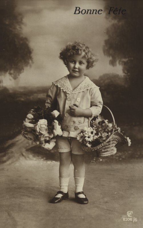 小さな男の子の誕生日カード 作： フランスの写真家